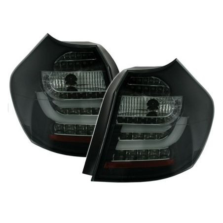 Диодни стопове със светловоди  BMW E87  (2004-2007) - черни