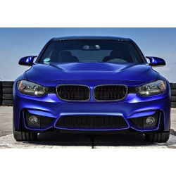 Предна Броня за BMW F30 (2011-2019) - M3 с лип спойлер - с отвори за парктроник, с отвори за халогени