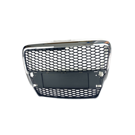 Решетка без емблема Audi A6 4F (2004-2008) - с хром рамка RS Look