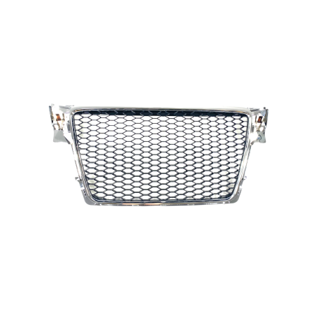 Решетка без емблема за Audi A4 B8 (2008-2011) - RS Look с хром рамка