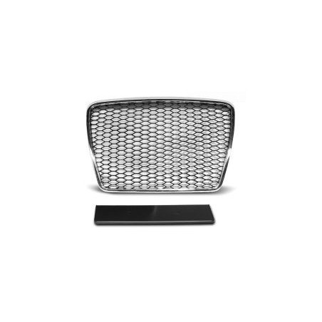 Решетка без емблема Audi A6 С6 (2008-2011) - RS Look с хром рамка