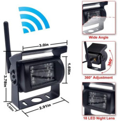 Ситема за паркиране и мониторинг с Wi-Fi камера с нощно виждане и 7 инча дисплей за бус, рейс и камион