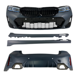 Боди кит М пакет за BMW G20 (2019-2021) - M-Tech дизайн конверсия към G20 facelift LCI Design (2022+)