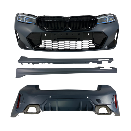 Боди кит М пакет за BMW G20 (2019-2021) - M-Tech дизайн конверсия към G20 facelift LCI Design (2022+)