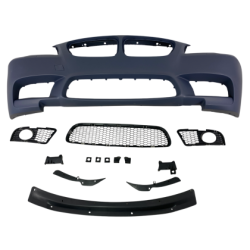 Предна броня за BMW F10 / F11 (2010-2014) - M5 дизайн с отвори за парктроник и отвори за халогени