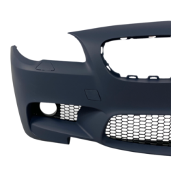 Предна броня за BMW F10 / F11 (2010-2014) - M5 дизайн с отвори за парктроник и отвори за халогени