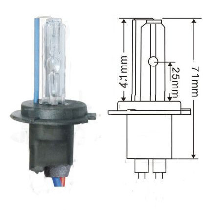 Ксенонова крушка Н7C 6000K 35W - скъсена