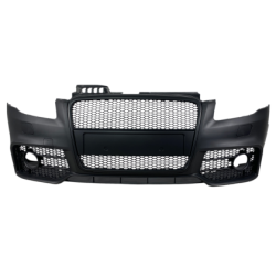 Предна броня за Audi A4 B7 8E (2004-2008) - S-Line Design с черна решетка без отвори за парктроник