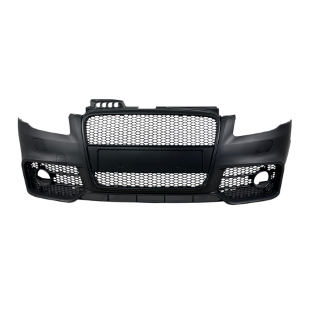Предна броня за Audi A4 B7 8E (2004-2008) - S-Line Design с черна решетка без отвори за парктроник