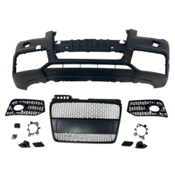 Предна броня за Audi A4 B7 8E (2004-2008) - S-Line Design с черна решетка без отвори за парктроник