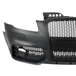 Предна броня за Audi A4 B7 8E (2004-2008) - S-Line Design с черна решетка без отвори за парктроник