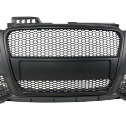 Предна броня за Audi A4 B7 8E (2004-2008) - S-Line Design с черна решетка без отвори за парктроник