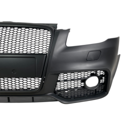 Предна броня за Audi A4 B7 8E (2004-2008) - S-Line Design с черна решетка без отвори за парктроник