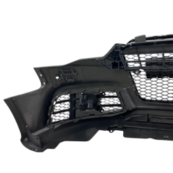 Предна броня за Audi A5 (2011-2015) с халогени - RS5 Design с хром лайсна и отвори за парктроник