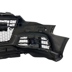 Предна броня за Audi A5 (2011-2015) с халогени - RS5 Design с хром лайсна и отвори за парктроник