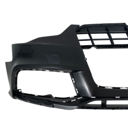 Предна броня за Audi A5 (2011-2015) с халогени - RS5 Design с хром лайсна и отвори за парктроник