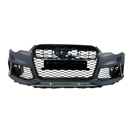 Предна броня за Audi A6 (2011-2014) - RS6 Design с отвори за парктроник