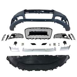 Предна броня за Audi A6 (2011-2014) - RS6 Design с отвори за парктроник