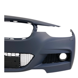 Предна броня за BMW F30 (2012-2018) - M-Tech дизайн с отвори за халогени, без парктроник