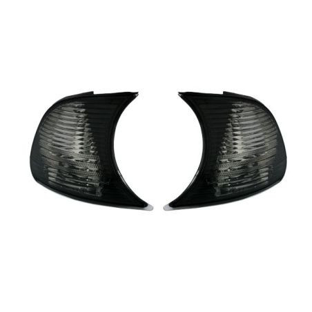 Кристални мигачи до фара BMW E46 купе / кабрио (99-01) - опушени