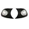 Кристални мигачи до фара BMW E46 купе (1999-2001) - черни