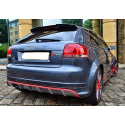 Спойлер антикрило за Audi A3 8P (2003-2012) S3 Design с 3 врати - черен гланц