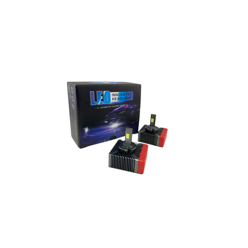 Лед крушки - Led система D5S за подмяна на фабричен ксенон - 20000 Лумена 40W - Canbus 6000K - 300% повече светлина