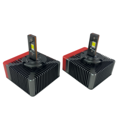 Лед крушки - Led система D5S за подмяна на фабричен ксенон - 20000 Лумена 40W - Canbus 6000K - 300% повече све