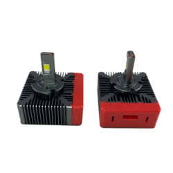 Лед крушки - Led система D5S за подмяна на фабричен ксенон - 20000 Лумена 40W - Canbus 6000K - 300% повече све