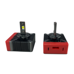 Лед крушки - Led система D5S за подмяна на фабричен ксенон - 20000 Лумена 40W - Canbus 6000K - 300% повече све