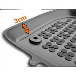 Гумени стелки за Renault Master (2024+) front with an extra material on the driver side, version 3 passenger -