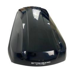 Автобокс Junior Strike 199x84x35cm с 85 mm крепежи,с двустранно отваряне с ключ, 440 литра - черен гланц