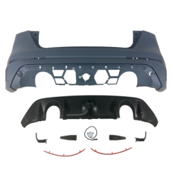 Задна броня за Ford Focus (2015-2018) hatchback - RS дизайн