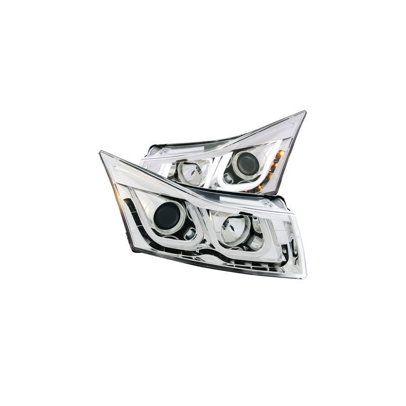 Кристални фарове Chevrolet Cruze (2009-2012) - хром