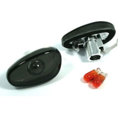 Кристални мигачи Alfa Romeo 145 / 146 / 155 / Spider - черен хром