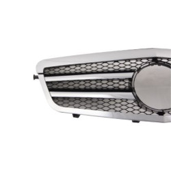 Решетка Mercedes W212 E-Class (2009-2014) - AMG черна с хром лайсни