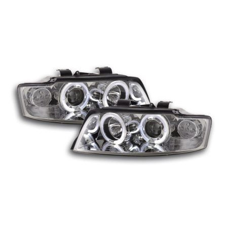 Кристални фарове  Angel Eyes AUDI A4 (2001-2004) - хром