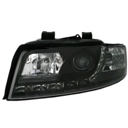 Кристални фарове за Audi A4 (2001-2004) - черни