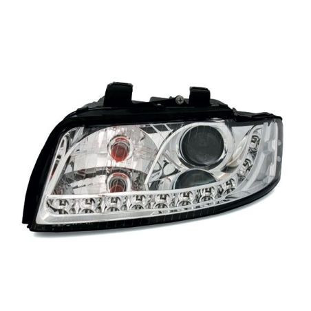 Кристални фарове за Audi A4 Dayline (2001-2004) - хром