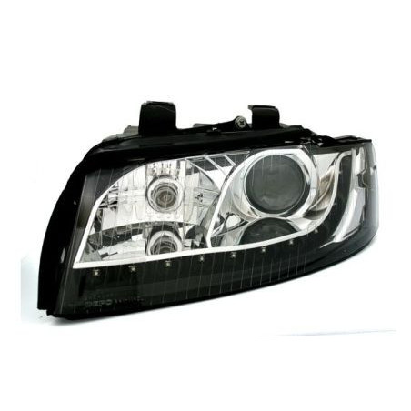 Кристални фарове за Audi A4 Dayline (2001-2004) - черни