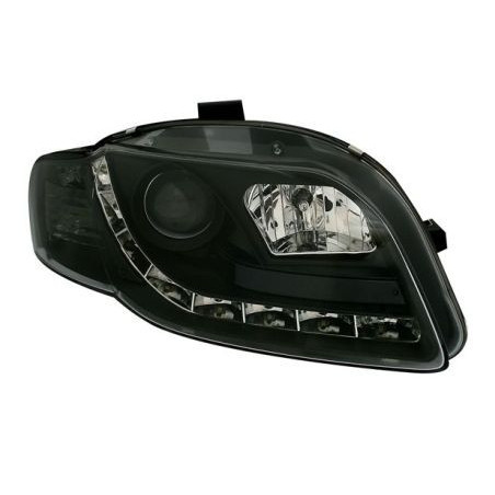 Кристални фарове DAYLIGHTS AUDI A4 (2004-2008) -  черни