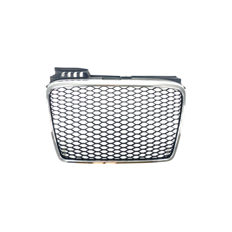 Решетка без емблема за Audi A4 B7 (2004-2007) -  RS Look с хром рамка