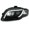 Кристални фарове за Audi A4 B7 Lightbar Design (2004-2008) - черни
