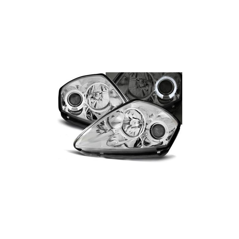 Кристални фарове за Mitsubishi Eclipse (2000-2005) - хром
