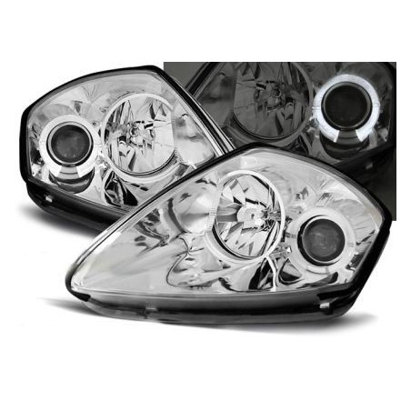 Кристални фарове за Mitsubishi Eclipse (2000-2005) - хром