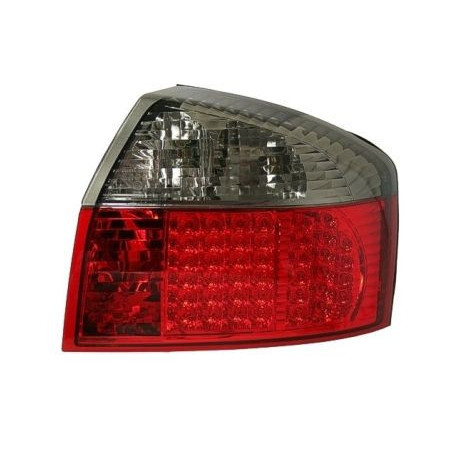 Диодни стопове  AUDI A4  (01-04) - червени / опушен хром