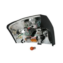 Диодни стопове AUDI A4 (01-04) - червени / опушен хром