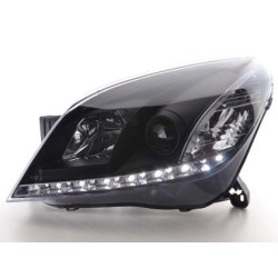Кристални фарове за Opel Astra Н (2004-2009) - черни