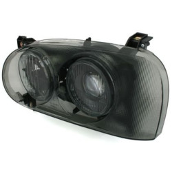 Кристални фарове с лупи за Golf 3 - МК2 Дизайн опушени