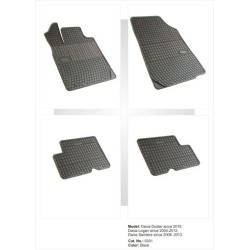 Гумени стелки за DACIA Duster I (2010-2017) / Logan I (2004-2013) / Sandero (2008-2012)
